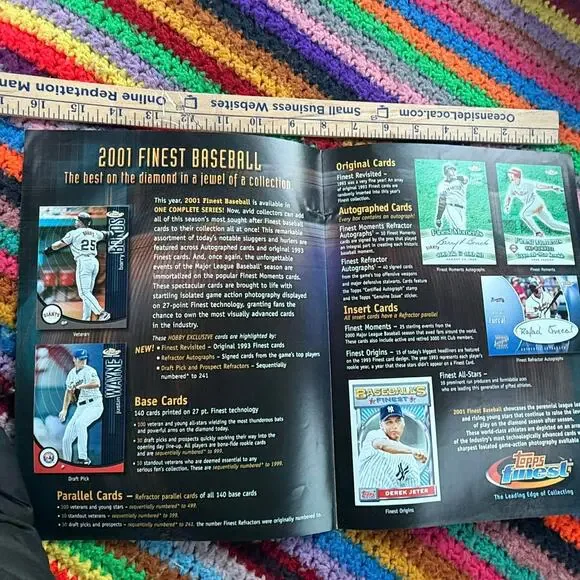 2001 Topps Finest Barry Bonds Promo Sales Sheet Ad - SF Giants 50th Year Rare - Picture 5 of 9
